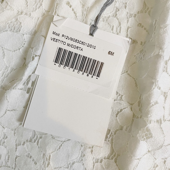 Il Gufo | Girls Ivory Lace Tunic with Bow | Size: 6M - Picture 4 of 8